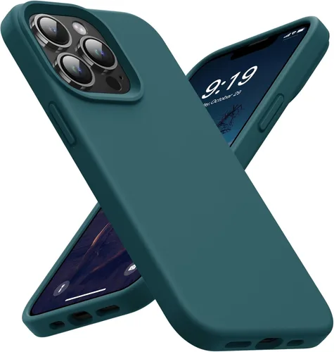 Vista 7 de Funda para iPhone 14, Funda para iPhone 13 a prueba de golpes de silicona líquida protectora para teléfono con forro de microfibra suave