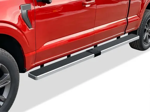 Vista 19 de APS Estribos negros compatibles con Ford F-150 2015-2026 SuperCrew Cab & F-150 Lightning 2022-2026 & F-250 F-350 Super Duty 2017-2026 Crew Cab