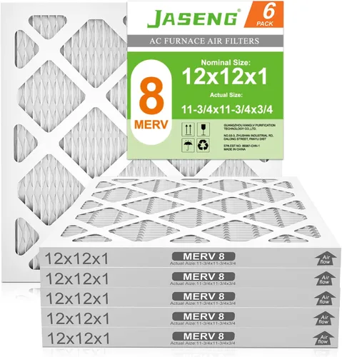 Vista 14 de Paquete de 4 filtros de aire para horno de 10 x 10 x 1, filtrado MERV 8 MPR 600 y FPR 5, reemplazo del filtro de aire HVAC