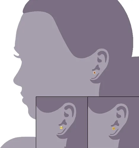 Vista 42 de JewelrieShop - Juego de aretes de tuerca de acero inoxidable con circonitas cúbicas y perlas de imitación, 3 pares de 0.236 in