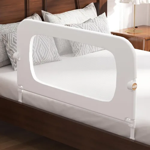 Vista 11 de FigTime Baranda de cama para niños pequeños, protector de baranda de cama de bebé para niños, barandas de cama para niños pequeños con ajuste
