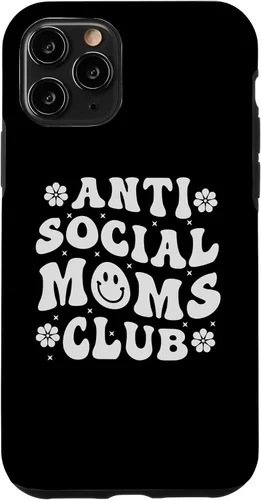Vista 27 de iPhone 16 Anti Social Moms Club - Retro Funny Mom Life Mothers Day Mom Case