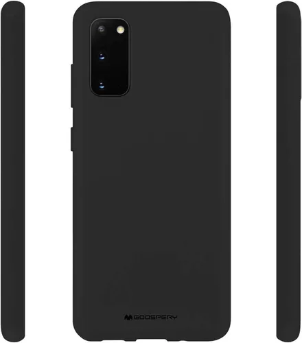 Vista 3 de GOOSPERY Soft Feeling Jelly para Samsung Galaxy S20 Case (2020) Cubierta de parachoques delgada sedosa (negro)