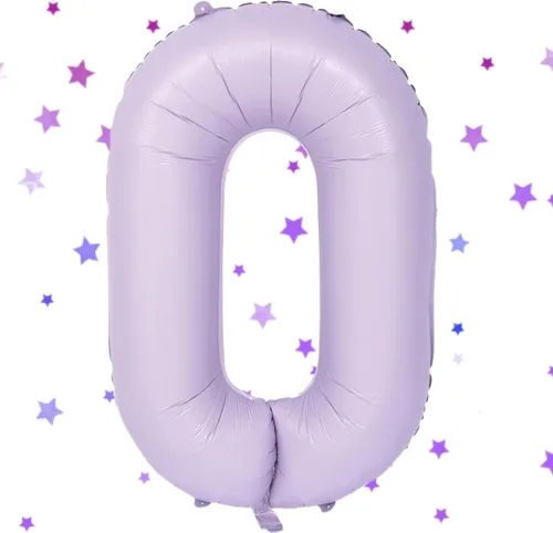 Vista 208 de Globos gigantes de helio de aluminio de 40 pulgadas, color negro, globos digitales grandes del número 0 para decoración de fiesta de cumpleaños