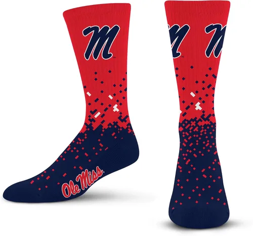 Vista 59 de For Bare Feet Calcetines de la NCAA para niños y niñas, unisex, Spray Zone Crew, para jóvenes