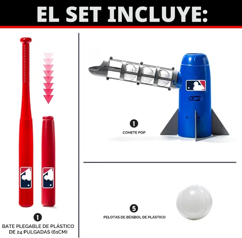 Vista 2 de Franklin Sports Pop Rocket Baseball Hitting Training Aid