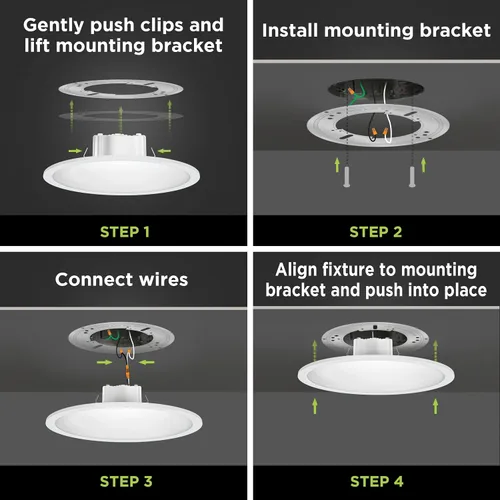 Vista 8 de Feit Electric LED Ceiling Downlight, Dimmable Flat Panel Ceiling Light with Color Selection (5CCT), TP24 Adapter Included