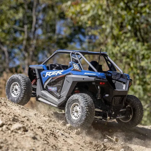 Vista 6 de Losi Camión RC 1/10 RZR Rey 4 ruedas Tracción sin escobillas Batería lista para funcionar y cargador no incluidos Polaris LOS03029T1 Camiones