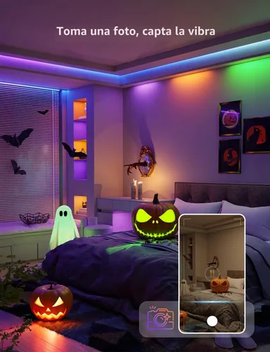 Vista 4 de Lepro Tira de luces LED inteligentes S1 AI con IC 16.4FT 2.4G WiFi