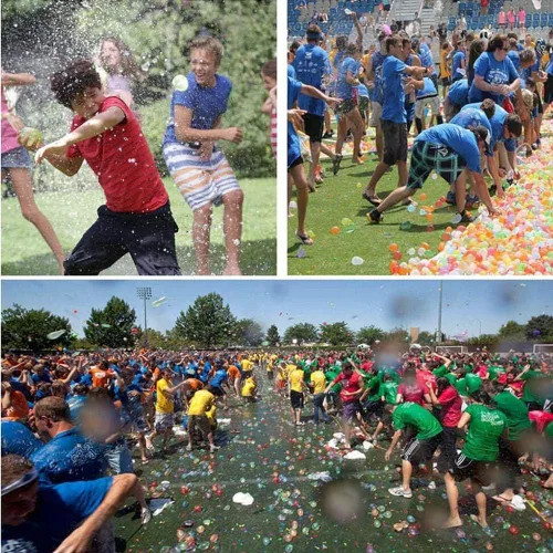 Vista 6 de Kit de recambio de globos de agua de 1000 piezas para deportes acuáticos, lucha acuática + 3 herramientas de recarga