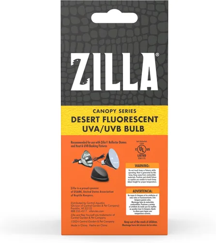 Vista 6 de Zilla Canopy Series - Bombillas fluorescentes UVB/UVA Desert 20 W, 3.875 pulgadas, color blanco