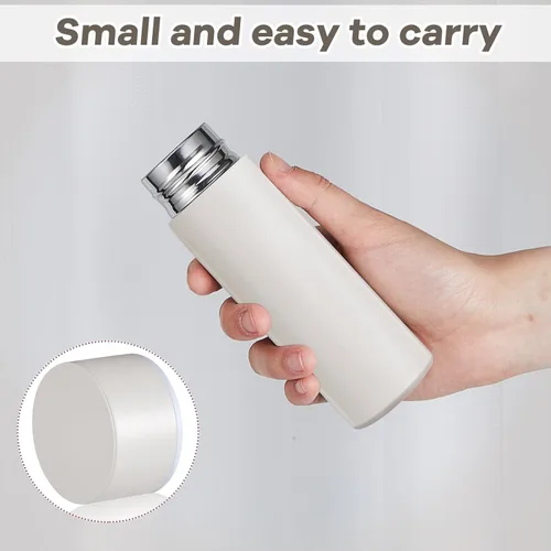 Vista 3 de Irenare Mini botella de agua de 5 onzas, mini botella de acero inoxidable aislada para botella de agua, bonita botella a prueba de fugas, mantiene