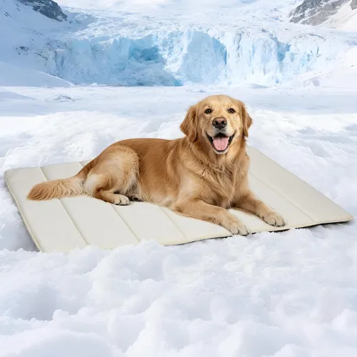 Vista 19 de Tapete refrescante para perros pequeños, almohadilla ortopédica de espuma viscoelástica de 24 x 18 pulgadas para verano, QMAX>0.5, almohadilla
