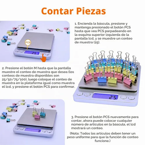 Vista 5 de Báscula de gramos, capacidad de 105.82 oz de precisión, 0.00 oz, mini báscula de alimentos, peso digital, gramos y onzas, cocina pequeña de alta