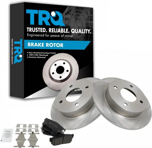 Vista 93 de TRQ Juego de pastillas de freno y rotor de cerámica trasera compatible con Honda Accord V6 1998-02 3.0L con frenos de disco traseros 02-06 Acura RSX