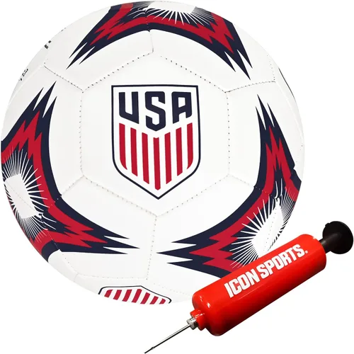 Vista 10 de Icon Sports Officially Licensed LED Light Glow in The Dark Soccer Ball - Size 5
