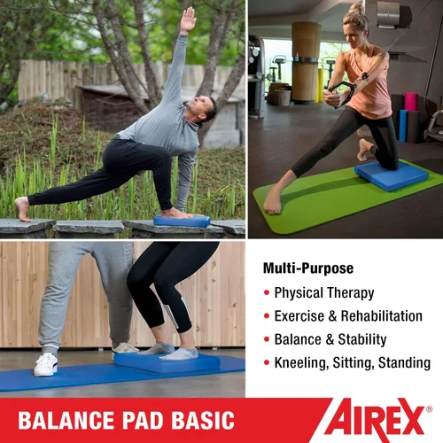 Vista 3 de AIREX Almohadilla de Equilibrio – Entrenador de Estabilidad para Equilibrio, Estiramiento, Terapia Física, Ejercicio, Movilidad, Rehabilitación