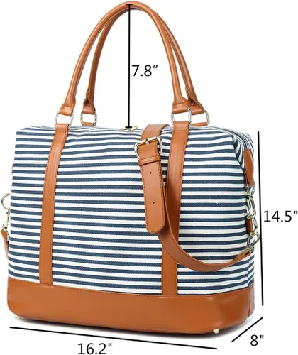 Vista 5 de CAMTOP- Bolso de viaje para mujer, de lona, para equipaje de mano), 6050