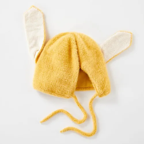 Vista 6 de Newbron - Gorro de conejito para niños y niñas, sombrero de hospital con orejas de conejo para bebés y niños pequeños