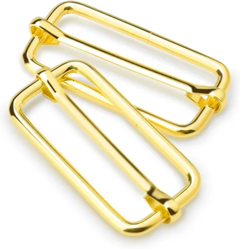 Vista 13 de CooBigo Paquete de 25 hebillas deslizantes ajustables de metal de 1 pulgada, ajustador rectangular Tri-Glide, deslizador de correa de tirantes