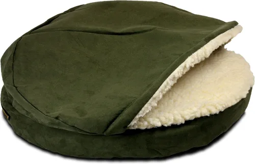 Vista 35 de Snoozer Cama Ortopédica de Lujo Estilo Cueva para Mascotas, Pequeña, Antracita For small sized pets, Removable washable cover, Calming covered dog