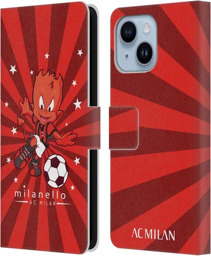 Vista 126 de Head Case Designs Officially Licensed AC Milan Dream Big Children Leather Wallet Case Compatible with Apple iPhone 11