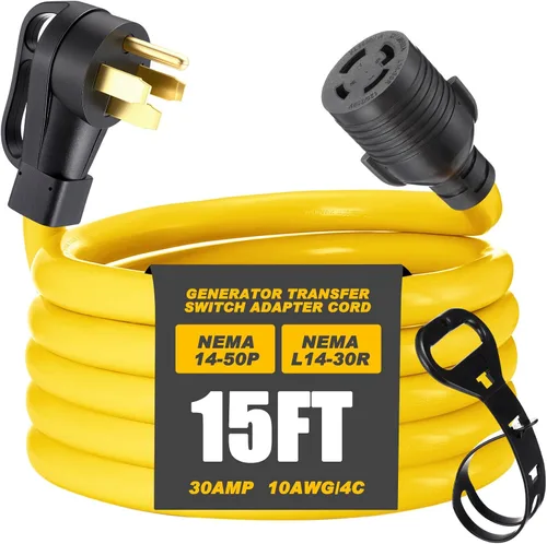 Vista 19 de Kanayu Cable adaptador de interruptor de transferencia de generador NEMA TT