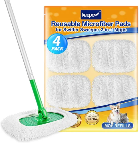 Vista 17 de KEEPOW Almohadillas de microfibra reutilizables compatibles con Swiffer