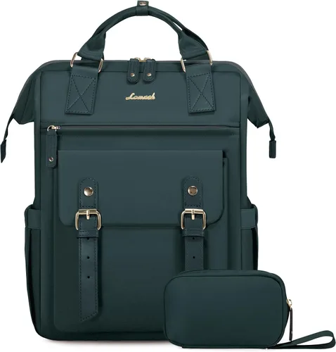 Vista 43 de LOVEVOOK - Mochila para laptop, para viaje de trabajo, bolso de enfermera, profesor, médico, viajero, para computadora de negocios, mochila