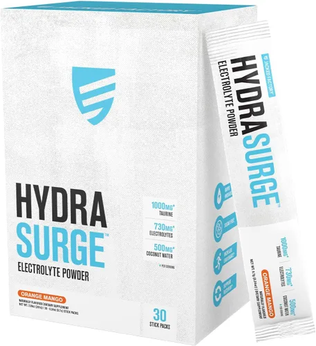 Vista 10 de Jacked Factory Hydrasurge - Paquetes de electrolitos en polvo, sin azúcar y endulzados naturalmente, aptos para dietas cetogénicas y veganas, se