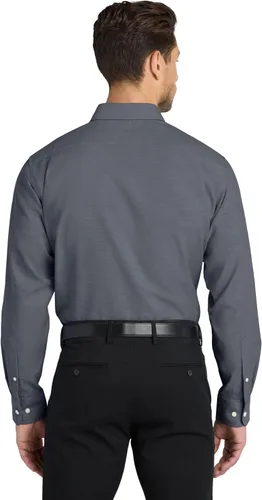 Vista 4 de Port Authority Camiseta Oxford SuperPro. S658 Negro