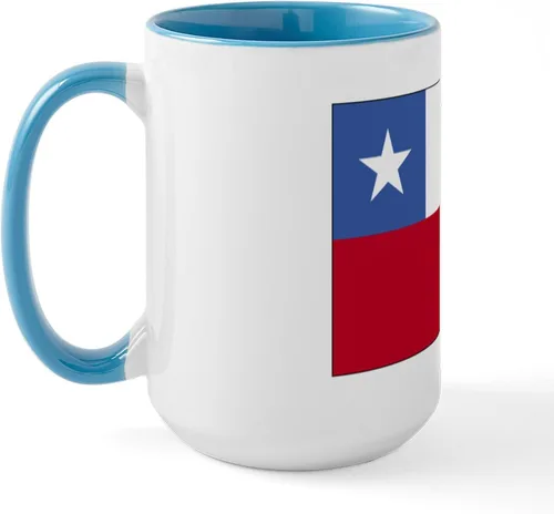 Vista 18 de CafePress Taza de café de cerámica extra grande de 15 oz (15.0 fl oz) con bandera de Chile