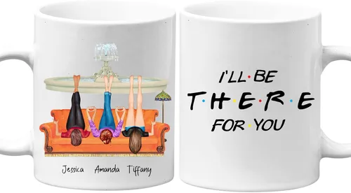 Vista 7 de Taza de café personalizada para mejores amigos, regalos de amistad, regalo de cumpleaños, tazas de café para mejores amigas para mujeres, niñas