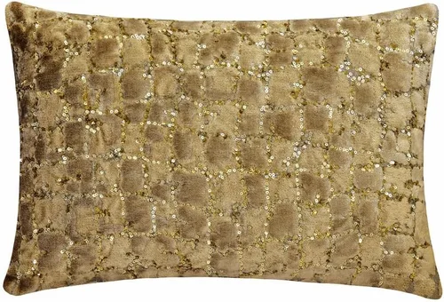 Vista 103 de The HomeCentric Fundas de almohada lumbares doradas de 12 x 14 pulgadas (11.8 x 13.8 in), de piel sintética, con diseño de animales, estilo moderno