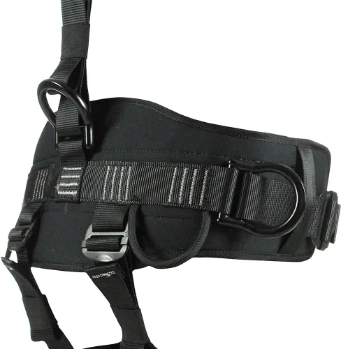 Vista 3 de Fusion Tac Rescue Tactical Full Body 3d Eva Padded Heavy Duty Adjustable Zipline Harness 23kn