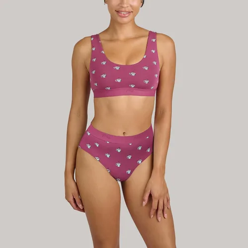 Vista 4 de MeUndies Bralette para mujer Brasier elástico de algodón con cuello en U Tela exclusiva de Tienda