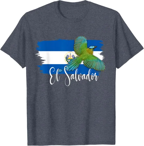 Vista 81 de Camiseta con la bandera de El Salvador, mapa de El Salvador, camiseta de Salvador para mujer, Negro