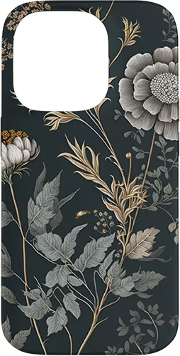 Vista 17 de Cute Flowers Vintage Botanical Floral Illustration Case for iPhone 17