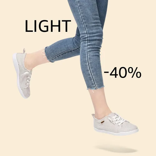 Vista 2 de STQ Zapatos deportivos sin cordones para mujer, zapatos casuales de lona, lavables a máquina