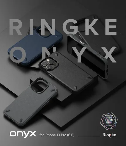 Vista 9 de Ringke Onyx - Funda compatible con iPhone 13 Pro, silicona flexible extremadamente resistente, tipo TPU a prueba de golpes, cubierta de protección