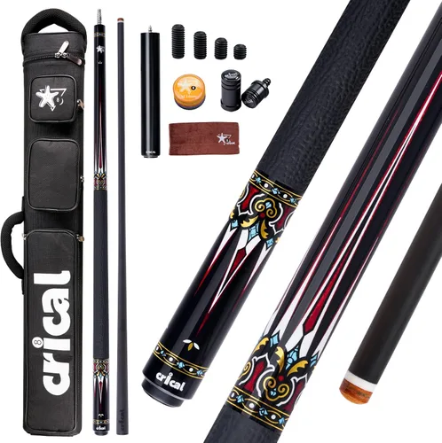 Vista 14 de CRICAL Carbon Fiber Pool Cue Set, Low Deflection, Pro Taper Shaft, 58 Inch