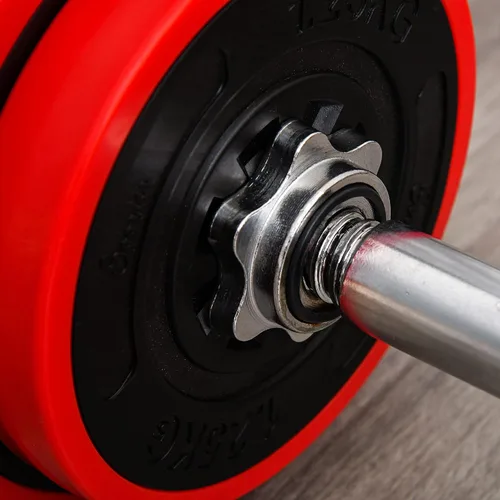 Vista 9 de Soozier Adjustable Dumbbell Set, Convertible to Barbell Weight Set for Home Gym Women and Men Weight Lifting Training.
