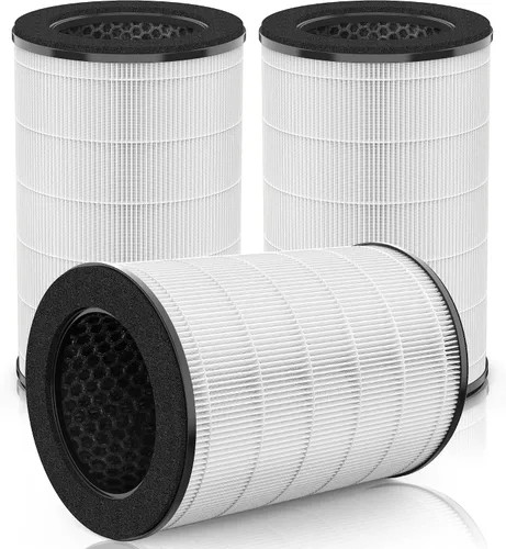 Vista 11 de AP-T10FL - Filtro de repuesto compatible con HoMedics Air Pu-rifier de repuesto para AP-T10-WT AP-T10-BK TotalClean serie torre 4 en 1 con filtros