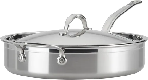 Vista 11 de ProBond - Sartén forjada de acero inoxidable profesional de 3.5 cuartos de galón con tapa
