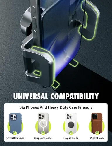 Vista 2 de Bracketron TripGrip - Soporte de teléfono para teléfono celular para salpicadero y parabrisas, liberación con una sola mano, rotación de 360°