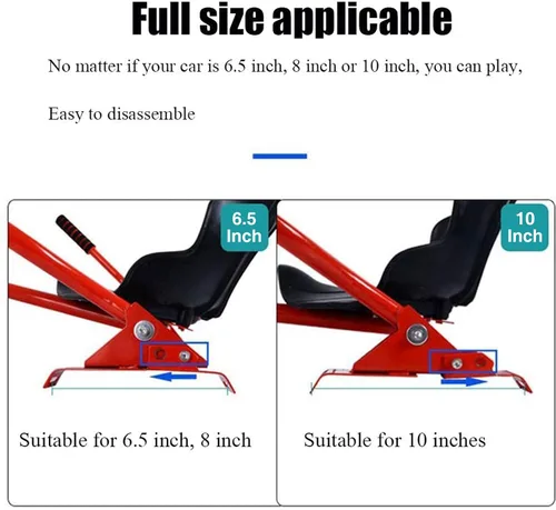 Vista 4 de TGHY Hoverboard - Accesorio para asiento sin hoverboard, apto para 6.5 pulgadas, 8 pulgadas, 10 pulgadas, todos los hoverboards autobalanceo Scooter