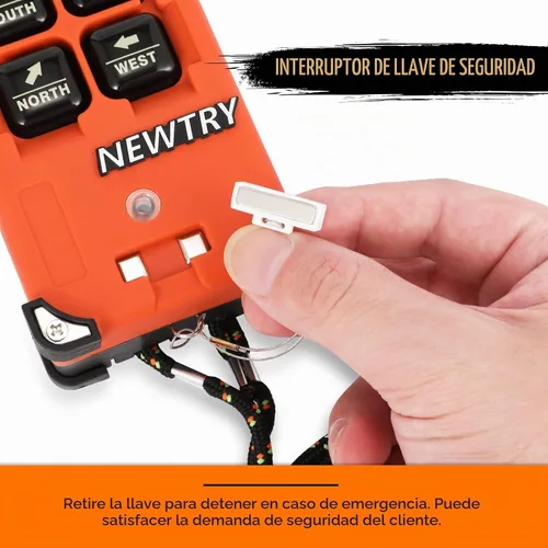 Vista 6 de NEWTRY Grúa inalámbrica Control remoto 8 botones 12V 2 transmisores canal industrial elevador eléctrico interruptor receptor inalámbrico