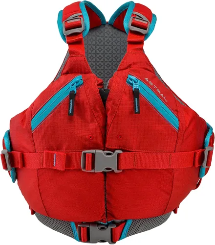 Vista 8 de Astral Otter 2.0 - Chaleco salvavidas para niños, cómodo, acolchado, USCG tipo III PFD, chaleco salvavidas para jóvenes, para SUP, vela y aguas Azul