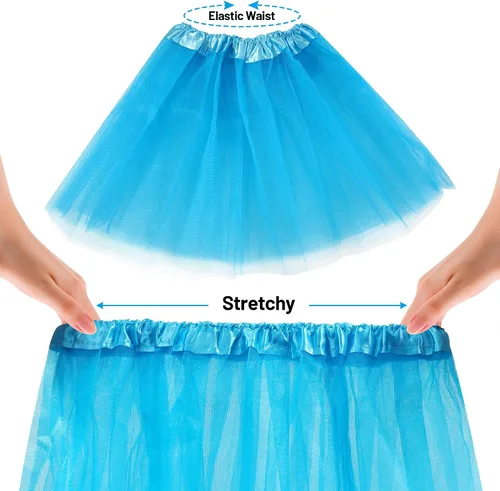 Vista 5 de Traje de niños de los años 80 para niñas, falda tutú, calentadores de piernas, guantes de red, collar, accesorios de disfraz de los años 80, vestido