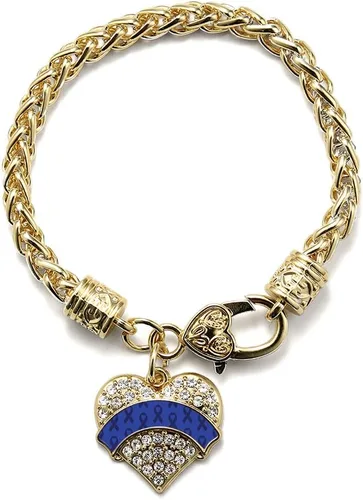 Vista 254 de Inspired Silver - Pulsera de plata con dije de corazón pavé con circonitas cúbicas
